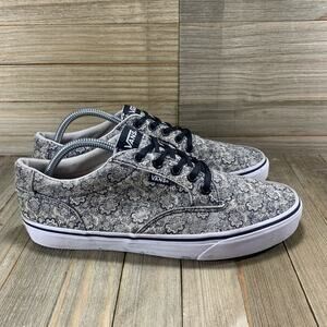 Vans Atwood Low Henna Paisley Black Beige Sneakers Womens Size 10 Mens Size 12